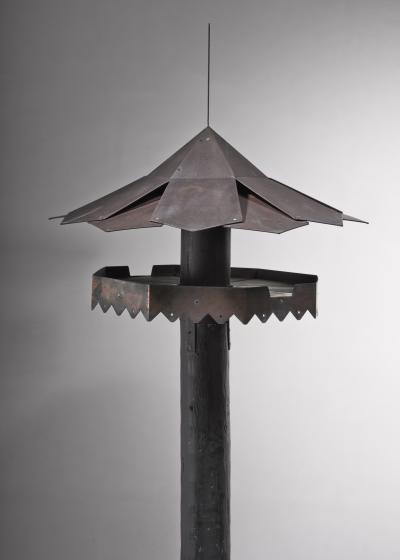 Simon Henningsen Simon Henningsen metal bird feeding house