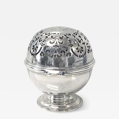 Simon Pantin George 1st Silver soap sponge or potpourri Bowl London 1717 