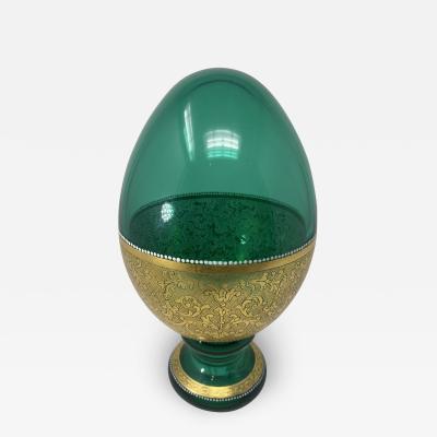 Simone Cenedese Faberge Style Murano Glass Egg