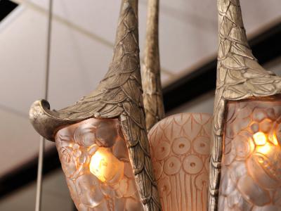 Simonet Freres Important Art Deco Chandelier by SIMONET FRERES