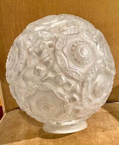 Simonet Freres Simonet Freres French Glass Table Lamp or Ceiling Light