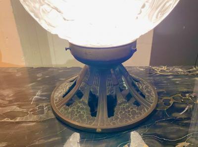 Simonet Freres Simonet Freres French Glass Table Lamp or Ceiling Light