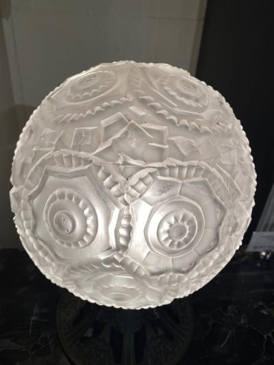 Simonet Freres Simonet Freres French Glass Table Lamp or Ceiling Light