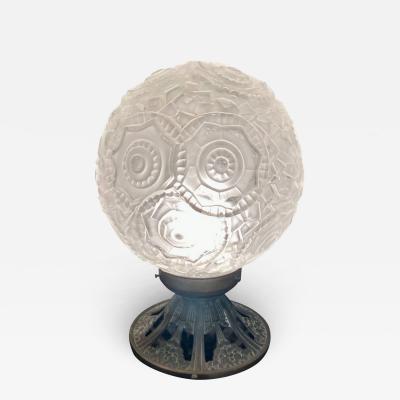 Simonet Freres Simonet Freres French Glass Table Lamp or Ceiling Light
