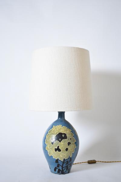 Simonot ceramic lamp 1940s 