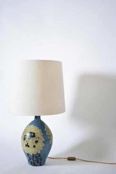 Simonot ceramic lamp 1940s 