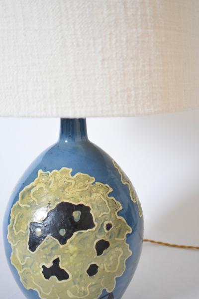 Simonot ceramic lamp 1940s 