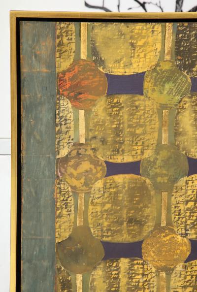 Simrel Achenbach You Are Gouache on Wood circa 1993