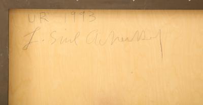 Simrel Achenbach You Are Gouache on Wood circa 1993