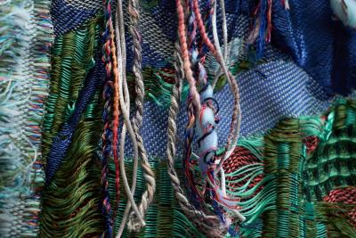 Sina Dyks Sina Dyks Contemporary Art Tapestry Absorbed Jungle 220 x 175 cm