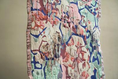 Sina Dyks Sina Dyks Contemporary Art Tapestry Dripping DNA 175 x 235 cm