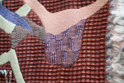 Sina Dyks Sina Dyks Contemporary Art Tapestry Dripping DNA 175 x 235 cm