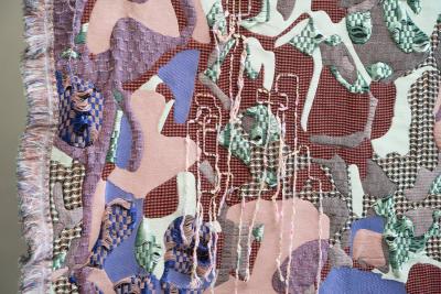 Sina Dyks Sina Dyks Contemporary Art Tapestry Dripping DNA 175 x 235 cm