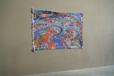 Sina Dyks Sina Dyks Contemporary Art Tapestry Dwindled Scenery 175 x 120 cm