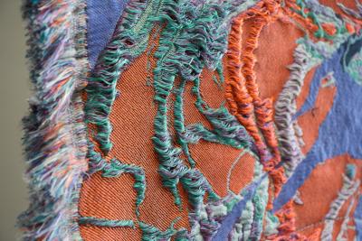 Sina Dyks Sina Dyks Contemporary Art Tapestry Dwindled Scenery 175 x 120 cm