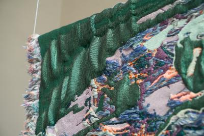 Sina Dyks Sina Dyks Contemporary Art Tapestry Dwindled Scenery 175 x 120 cm