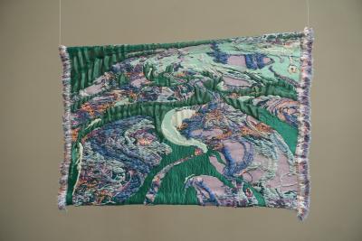 Sina Dyks Sina Dyks Contemporary Art Tapestry Dwindled Scenery 175 x 120 cm