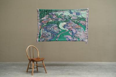 Sina Dyks Sina Dyks Contemporary Art Tapestry Dwindled Scenery 175 x 120 cm