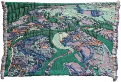 Sina Dyks Sina Dyks Contemporary Art Tapestry Dwindled Scenery 175 x 120 cm