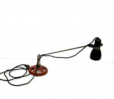 Singer Task Lamp Mounted on Industrial Base