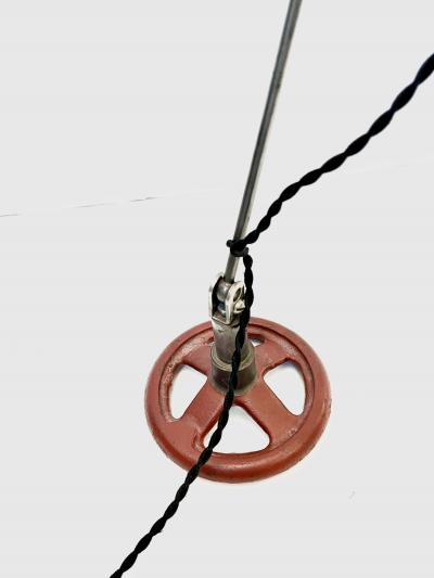 Singer Task Lamp Mounted on Industrial Base