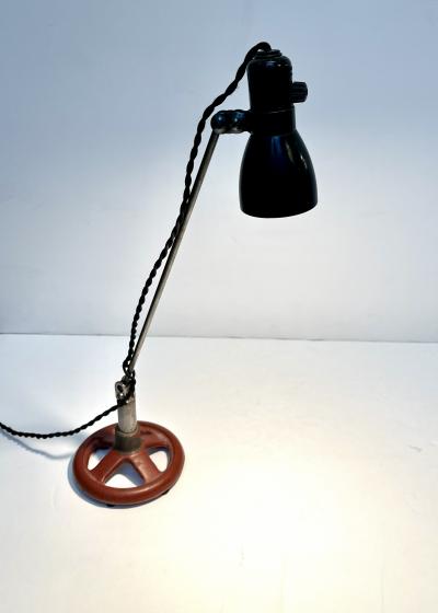 Singer Task Lamp Mounted on Industrial Base
