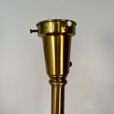 Single Hollywood Regency Style Brass Table Desk Lamp