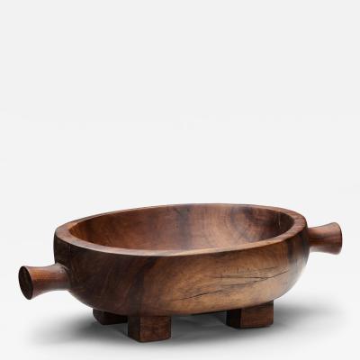 Single Trunk Wooden Accent Tray Africa 1950s