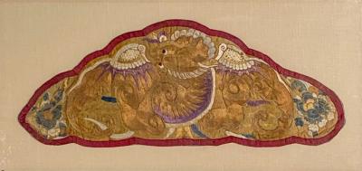 Sino Tibetan Embroidery of a Dragon 18th or 19th Century