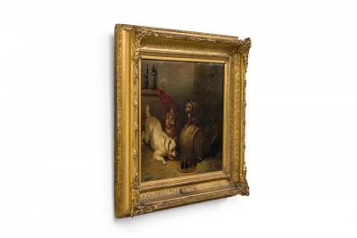 Sir Edwin Landseer Pair of English Victorian Dog Paintings by EDWIN LANDSEER