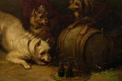 Sir Edwin Landseer Pair of English Victorian Dog Paintings by EDWIN LANDSEER