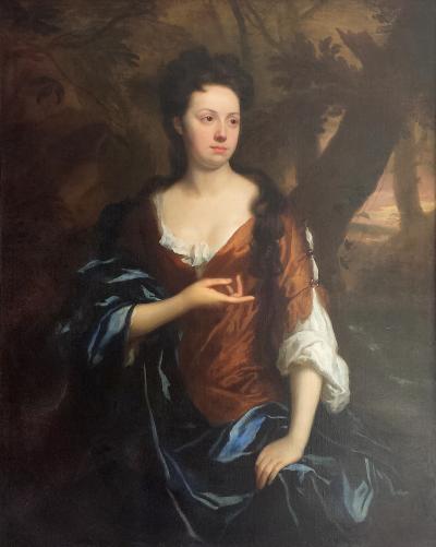 Sir Godfrey Kneller Portrait of Mrs Fisher of Packerton Warwick