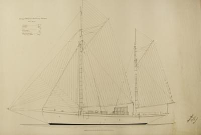 Sir Harold Dudley Clayton Naval architect and boat builder s plans for Zinita