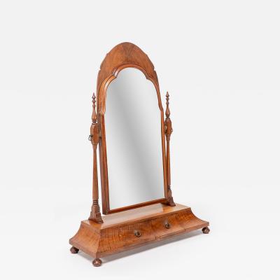 Sir Robert Lorimer Good Quality Walnut Dressing Table Mirror in the Style of Sir Robert Lorimer