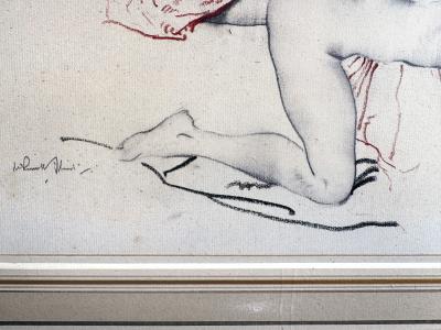Sir William Russell Flint Sensuous Reclining Nude Original Work on Paper Signed 