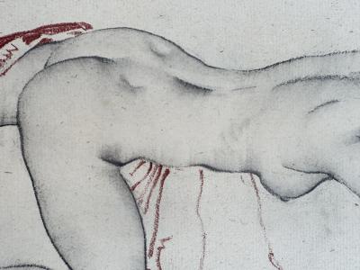 Sir William Russell Flint Sensuous Reclining Nude Original Work on Paper Signed 