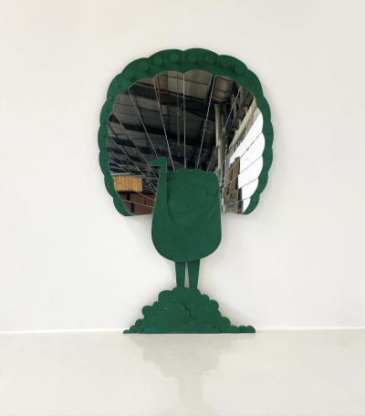 Sirio Alessandri Pavone Mirror by Sirio Alessandri for Pallucco 1970s
