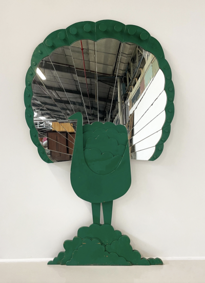 Sirio Alessandri Pavone Mirror by Sirio Alessandri for Pallucco 1970s