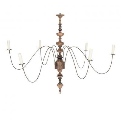 Six Arm Italian Chandelier