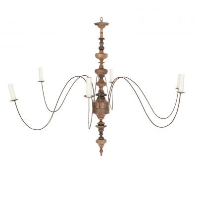 Six Arm Italian Chandelier
