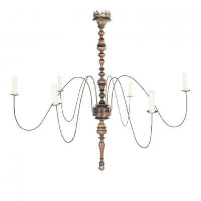 Six Arm Italian Chandelier