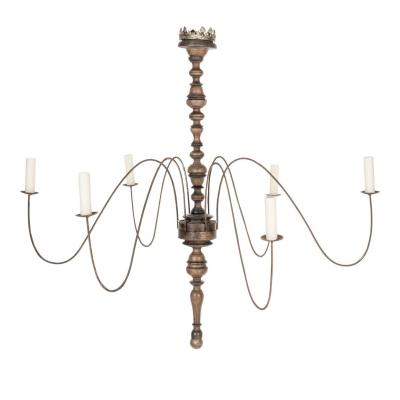 Six Arm Italian Chandelier