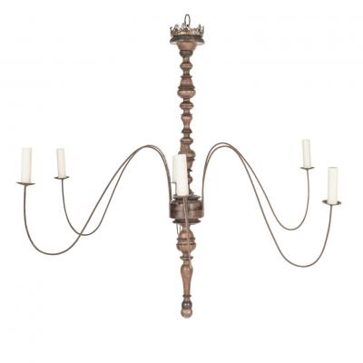 Six Arm Italian Chandelier