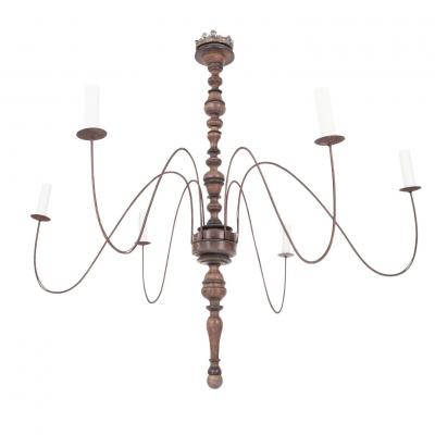 Six Arm Italian Chandelier