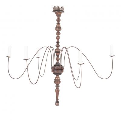 Six Arm Italian Chandelier