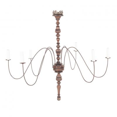 Six Arm Italian Chandelier