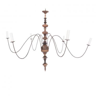 Six Arm Italian Chandelier