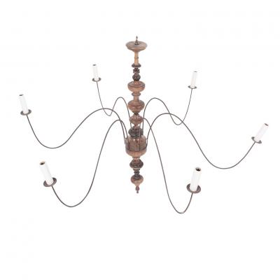 Six Arm Italian Chandelier