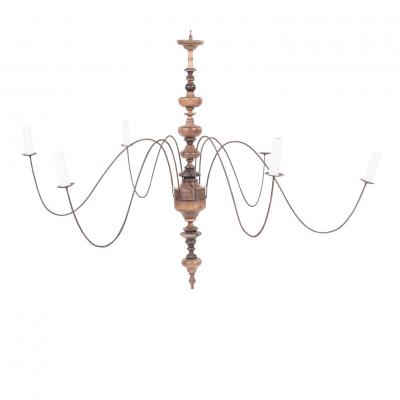 Six Arm Italian Chandelier