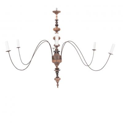 Six Arm Italian Chandelier